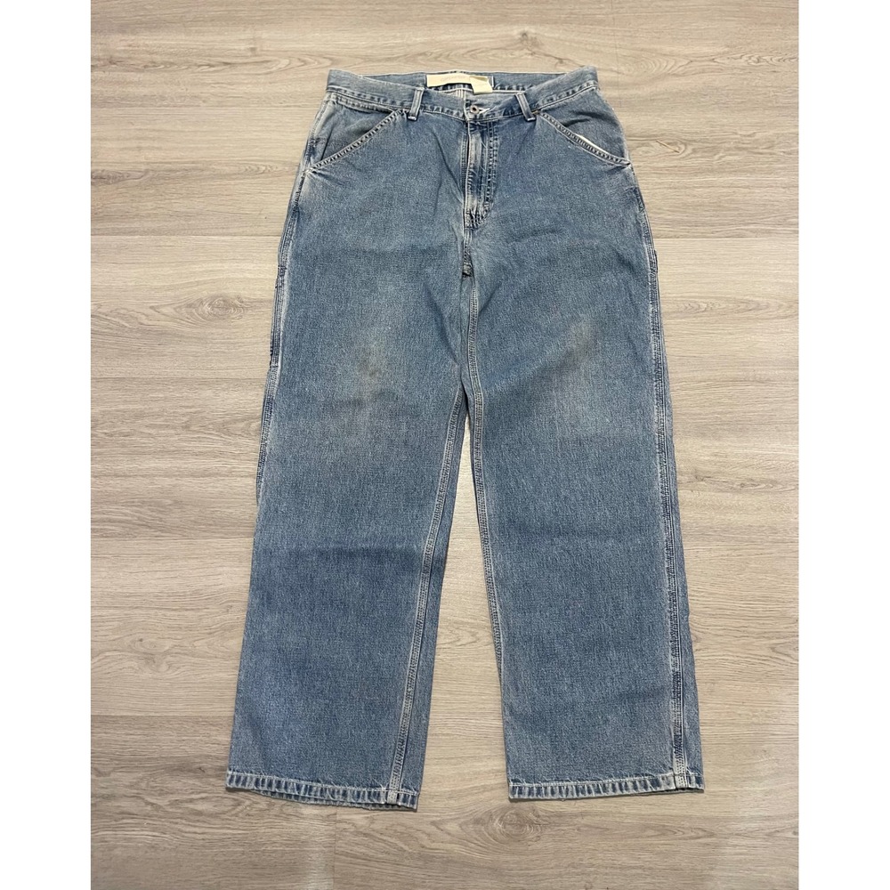 Vintage Gap Denim Carpenter Pants 34x30 Skater Distressed Jeans Blue Denim Y2K‎